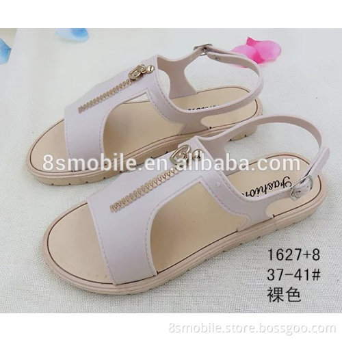 new design fashion with zipper sandal for women